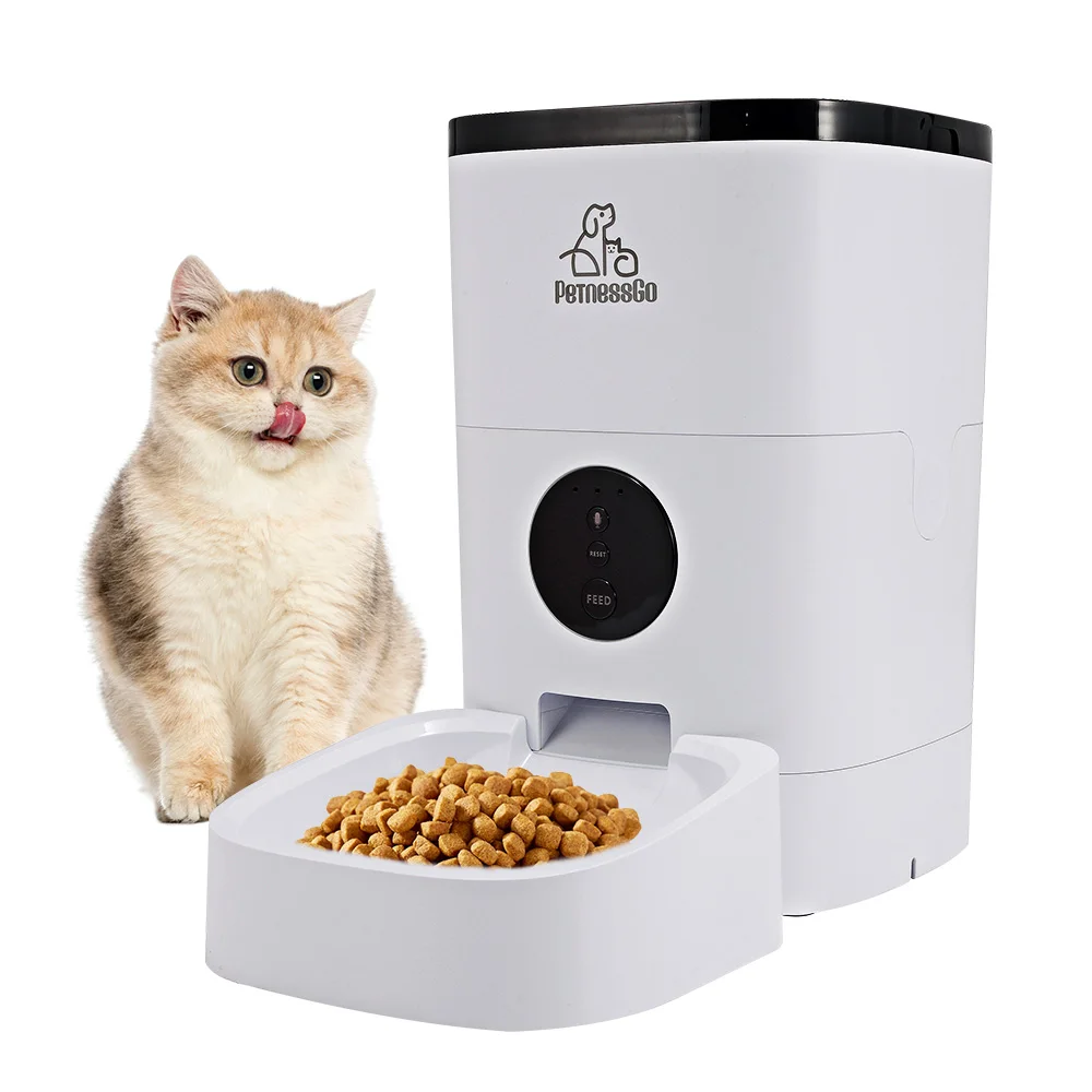 
PetenessGo Automatic 4L Smart Pet Feeder with APP Control, Wi-Fi Enabled Smart Pet Feeder for Cats and Dogs 