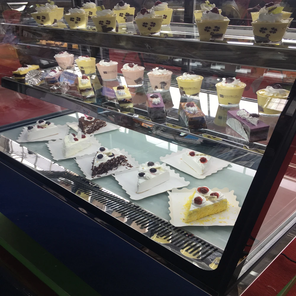 Ximaid LDH-F15B хлебобулочных изделий из гнутого стекла охлажденный напиток демонстрационная Холодильная витрина для тортов с Задней Загрузкой со стеклянной дверью