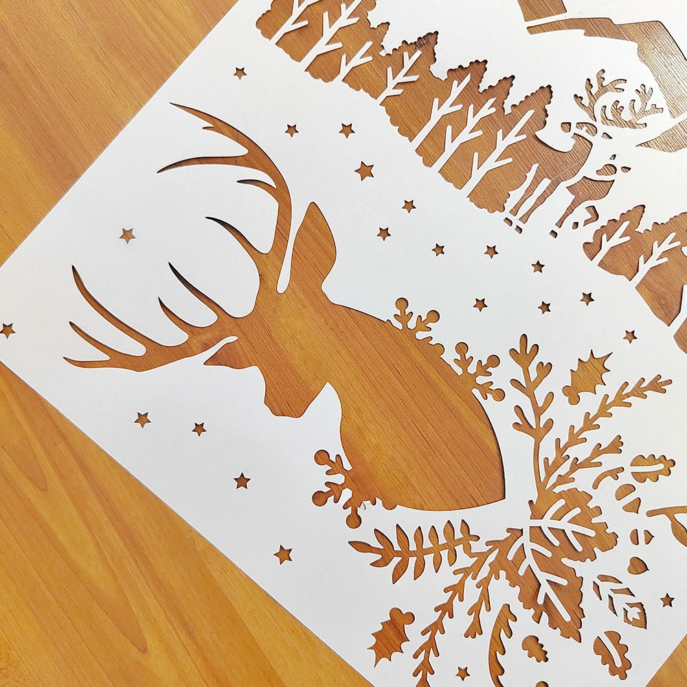 Wholesale Custom Anima Graffiti PVC Plastic Stencils For Wall Painting Determinable Paint Pattern For Festival Decoration