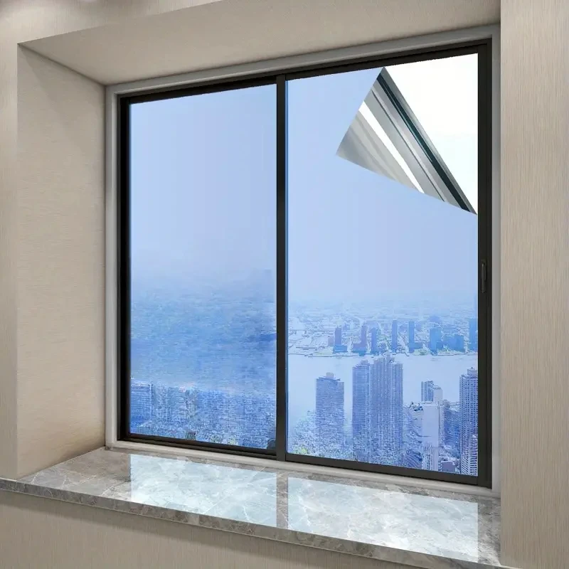 One Way Privacy Window Film for Home and Office - Reflective Tint UV Protection Heat Control, Decorative Wall Stickers For Car