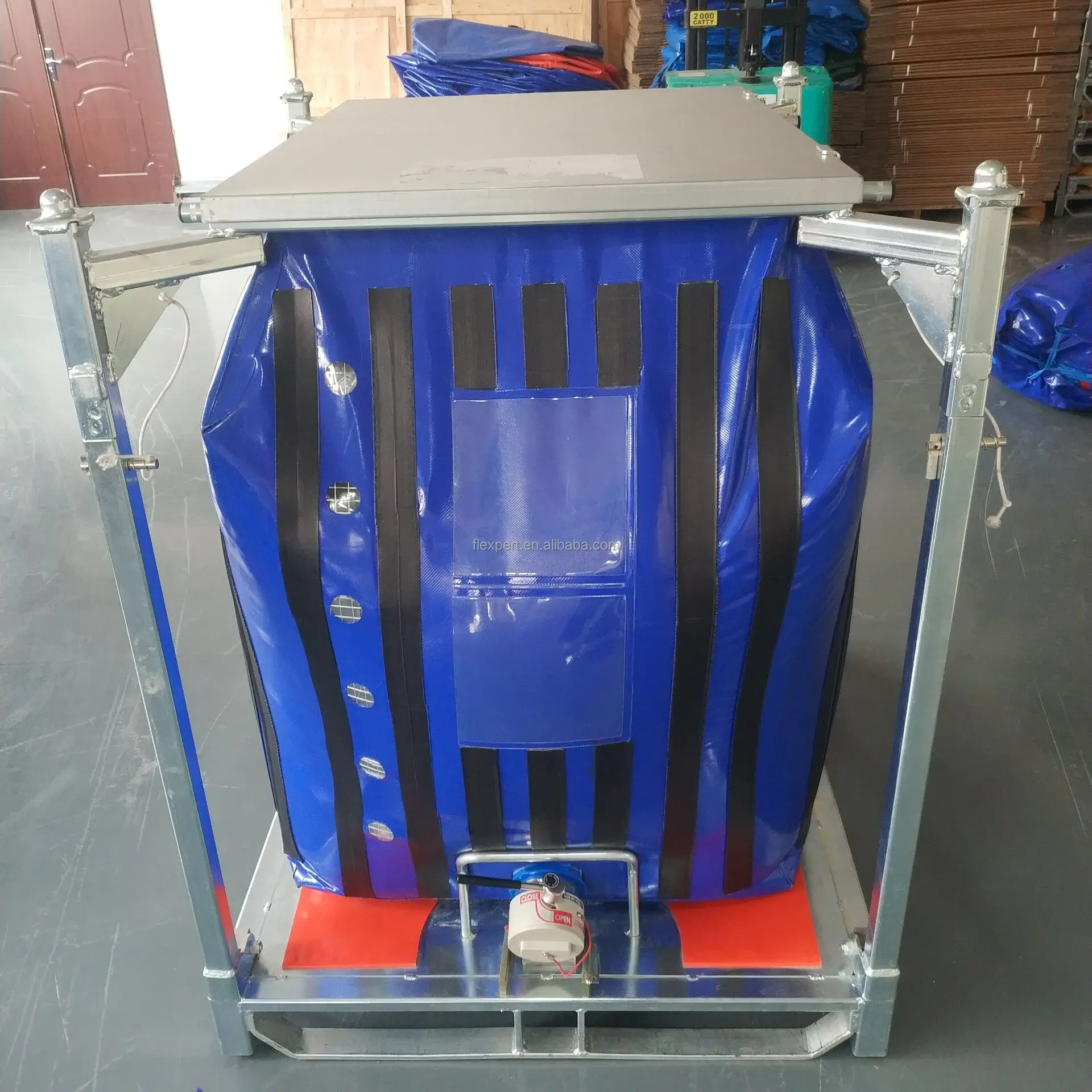 1000 litre chemical water storage plastic ibc tank and frame reusable water tank for sale