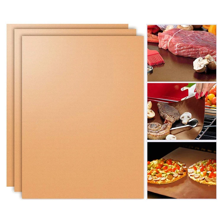 Hot Heavy Duty Heat Resistance Non Stick As Seen On Tv Large 2 Copper Grill Mats