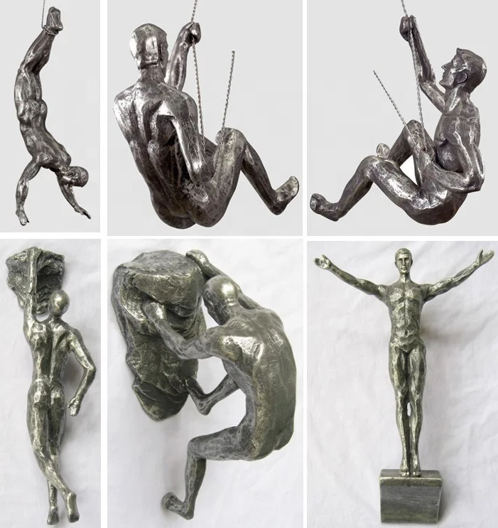 Polyresin wall climbing figurines