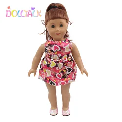 Factory Hot Sale18-inch  American Doll Sleeveless Short Bubble Dress Doll Clothes