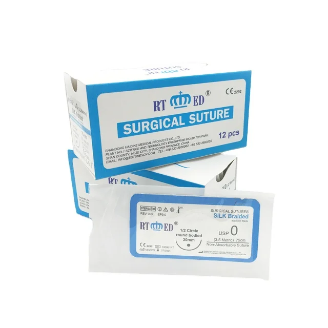 Non-absorbable Silk Surgical Suture with