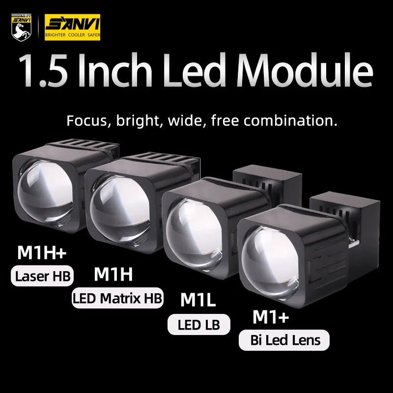 1.5 inch LED Module headlight M1L M1H M1H+ M1+ for motorcycle car lamp