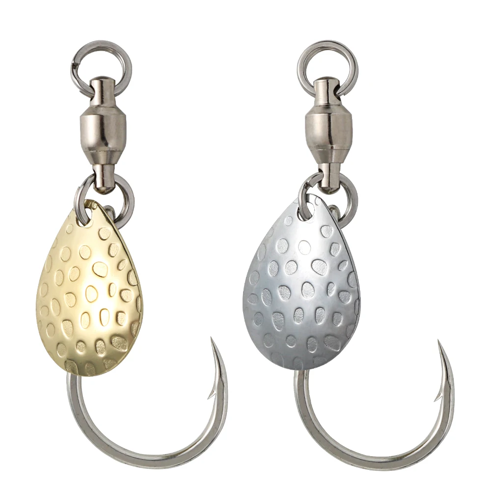 Jigging pro S M L Single Hook With Spoon For Metal Jig Assist Hook Jigging Sharp High Carbon Steel Fishing Hooks