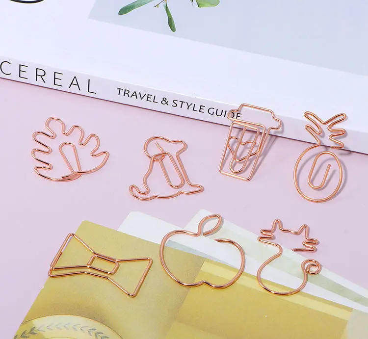 Low Price Note Folder Office Business Card Cute Mini Small Metal Musical Note Claw Bookmark Book Mark Clip