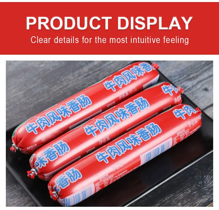 halal instant chinese beef sausage plastic casing for sausage silicon  Fried Sausage Instant Noodles Casual Snacks Spicy
