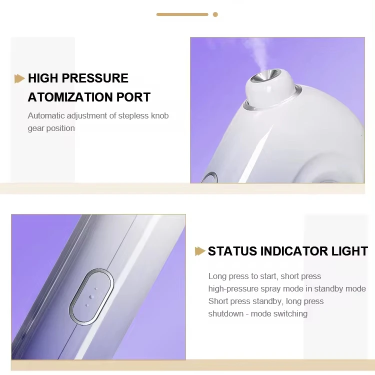 Handheld Oxygen Injector Home Hydration Portable Water Oxygen Meter Gun Hydrogen Oxygen Facial Skin Moisturizing Beauty Machine