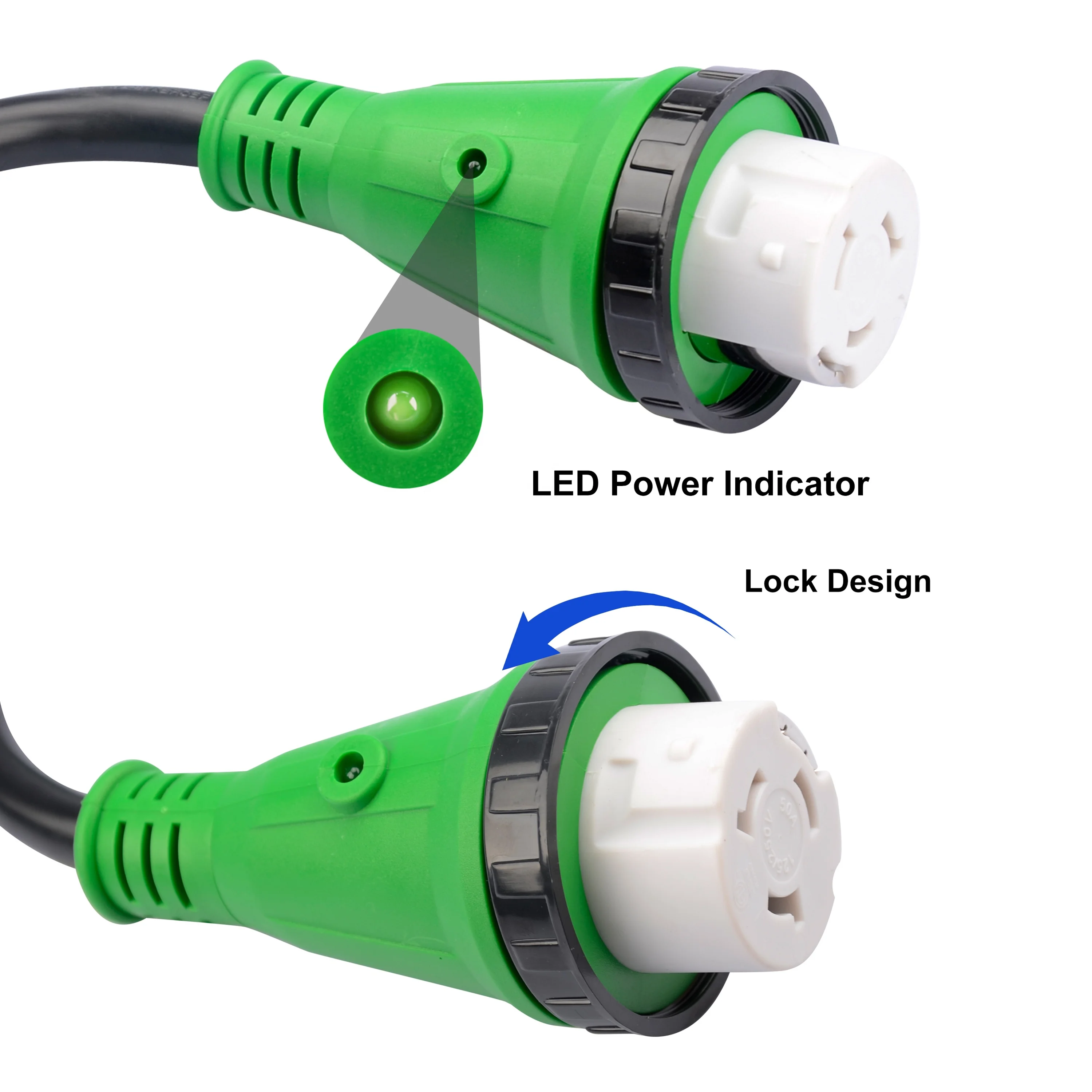 Адаптер NEMA 5-15P с штекером на SS2-50R 15 до 50 Ампер