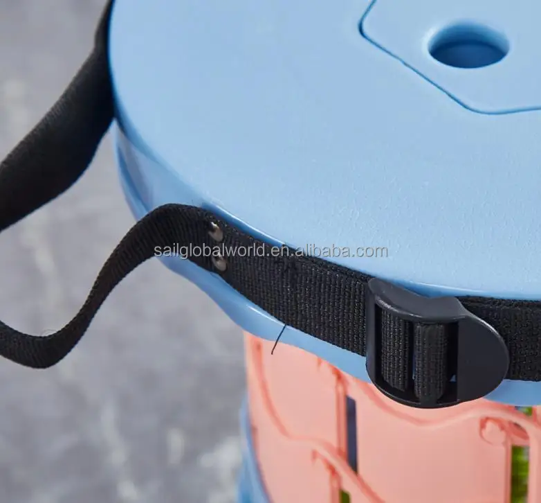 YH Portable Plastic Telescopic Stool Foldable Retractable Stool  Shrinkable Camping Fishing Garden Collapsible Folding Stool