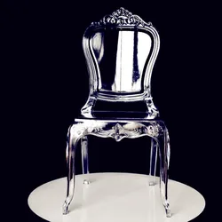 China factory resin acrylic crystal clear wedding beauty Princess chair
