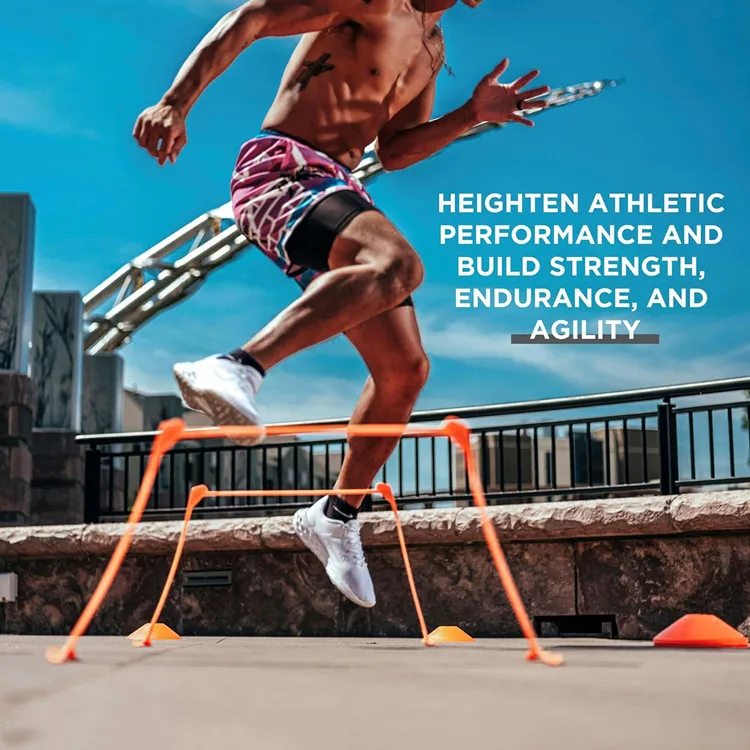 Wholesale Adjustable Hurdles - 6pc Agility Hurdles Training Equipment for Soccer and Football Agility Training Hurdle