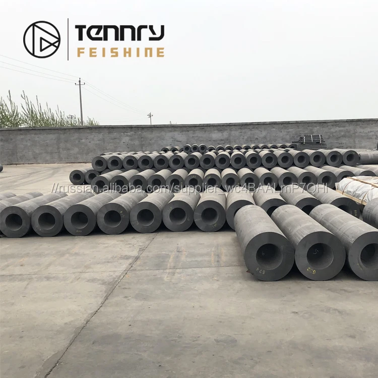 Графитированный электрод малого диаметра с низким содержанием золы для плавки