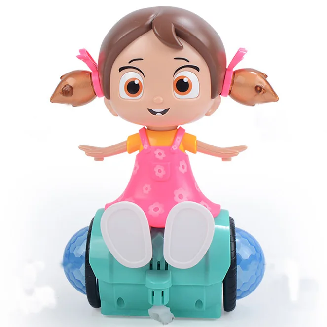 Wholesale Funny Cartoon Rotating Baby Electric Lighting Music Girls Dance Dancing Toys For Kids