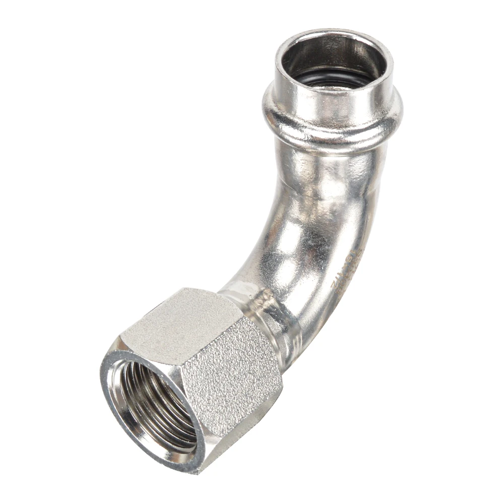 BSP Thread V Type Carbon Steel Pipe Connection 90 Degree Elbow Carbon Steel Fittings