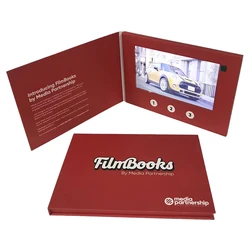 2023 Factory Price Advertising Video Book Custom Printing Digital Screen Lcd Video Brochure Greeting Card for Marketing