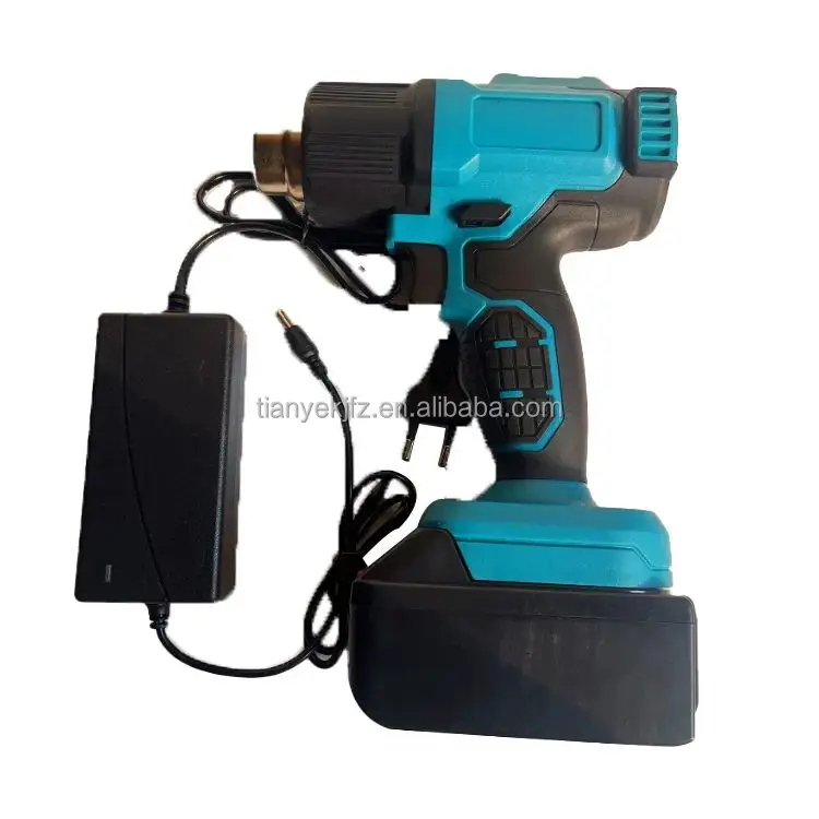 21V Hot Air Blow Gun Mini Li-Ion Cordless Hot Air Blow Soldering Heater Gun Shrink Wrap Cordless Heat Gun