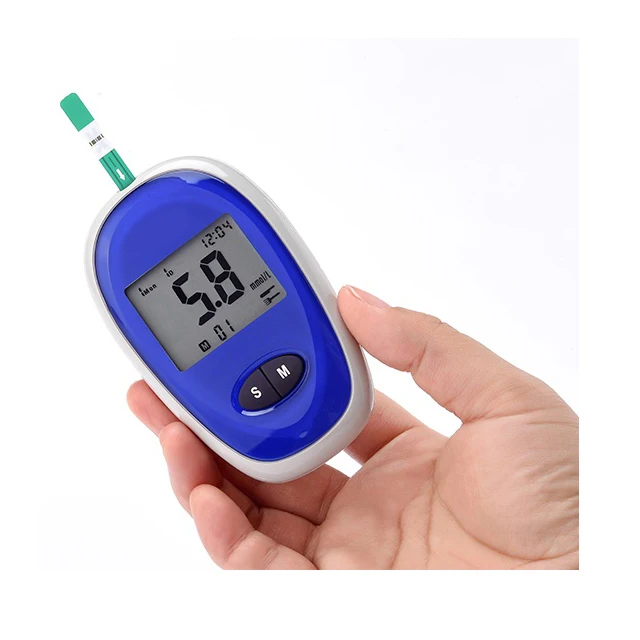 Домашний глюкометр MSLBG109, устройство для измерения уровня сахара в крови с полосками