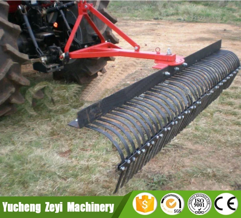 2022 Most Popular Products China 3 Point Tractor Landscape Rake /tractor Root Rake For Sale