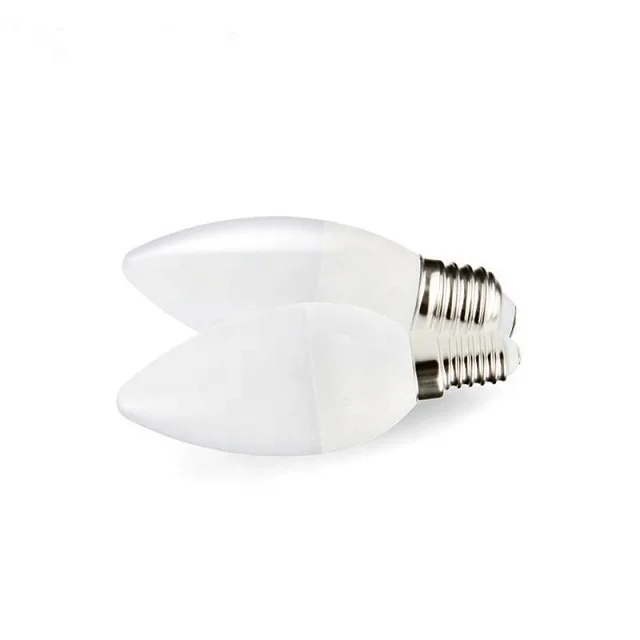 
led candle bulbs 5w dimmable flame shape candle light 