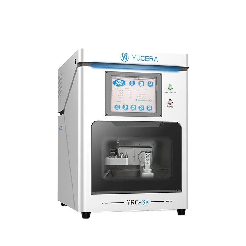 Yucera 6X Cadcam Dental Wet Milling Machine Cnc 5axis Equipment for Lithium Disilicate and Titanium Columns