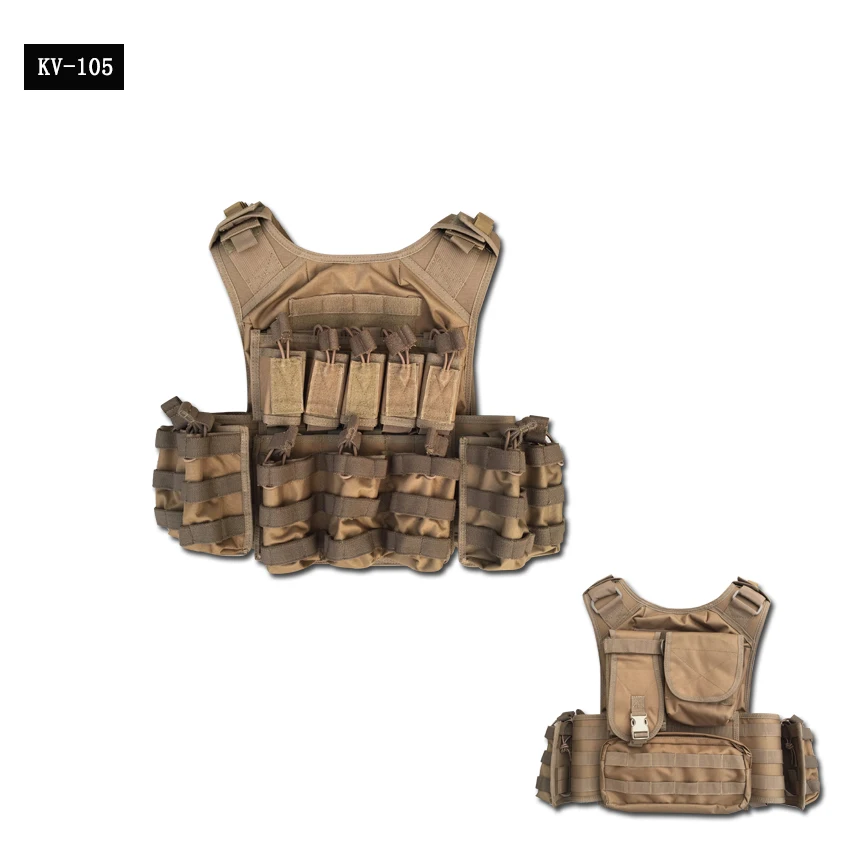 Tactical Vest with M4/M16 Magazine Pouch Military Protective Combat Vest for Security