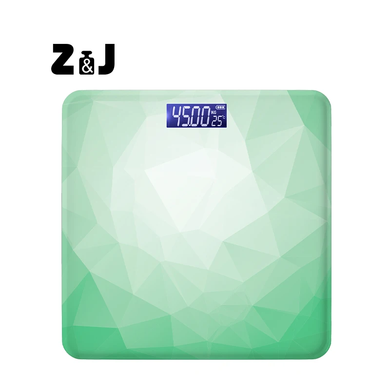 Z & J, новые электронные цифровые весы для тела, для ванной комнаты, закаленное стекло