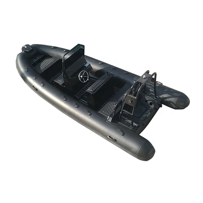 19ft CE Certificate Double Cabin Patrol Hypalon Aluminum Rib Inflatable Boat For Sale