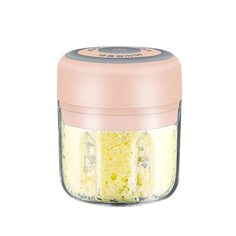 100 ML Mini Meat Onion Garlic Press Mincer Portable Plastic Multifunction Kitchen USB Rechargeable Electric Meat Mincers