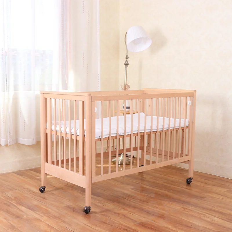 Factory Direct Price  levels adjustable wooden baby cots or cribs