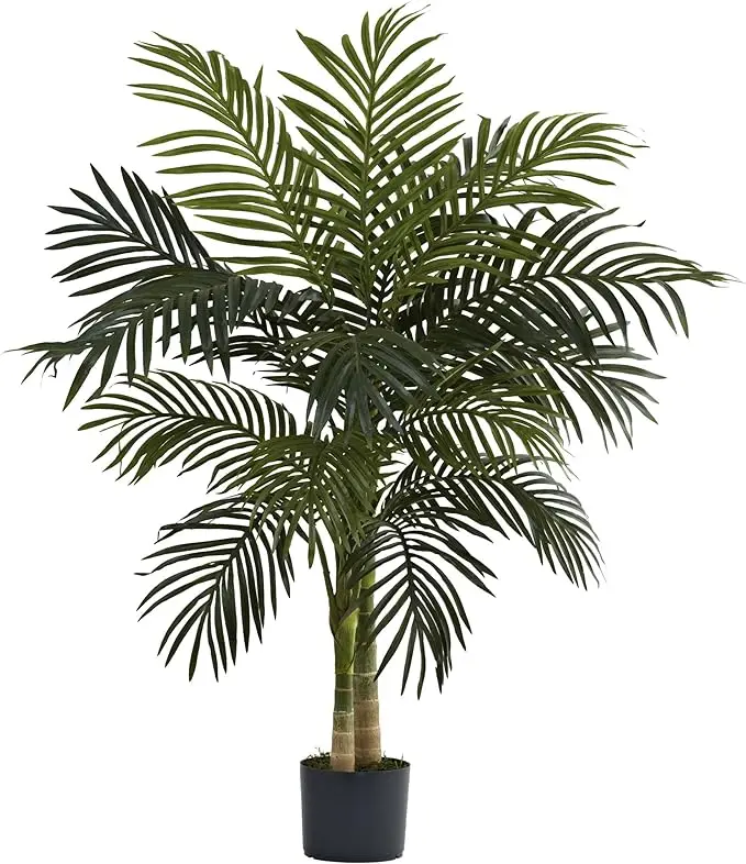 Custom Logo High Quality Tree Artificial Decoration Large Plants Artificial  Golden Cane Palm Tree