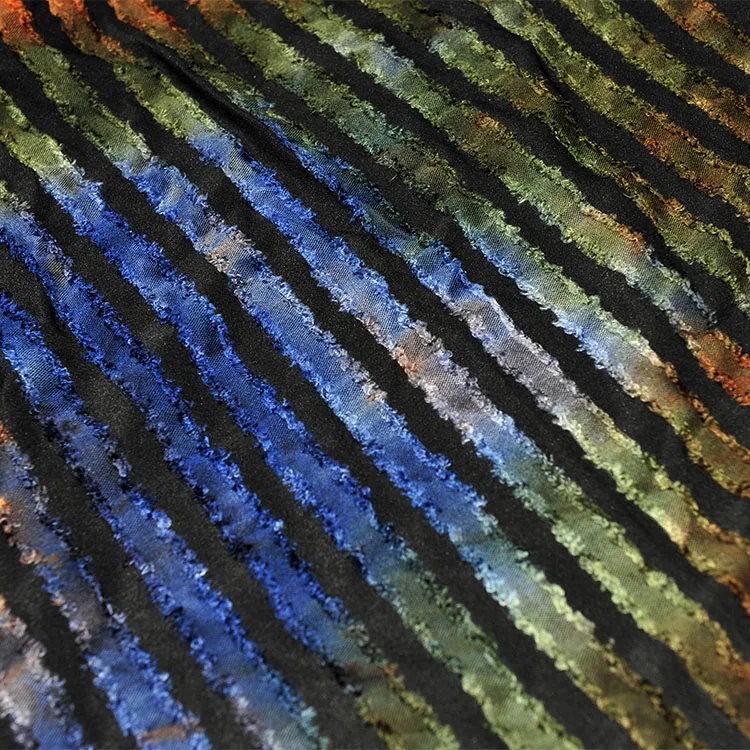 Итальянские вязаные и окрашенные жаккардовые женские модные ткани