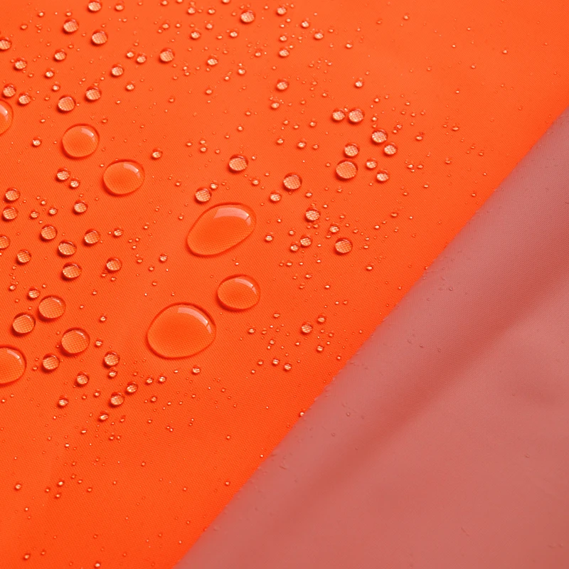 
300D PU white glues waterproof Fluorescent fabric 