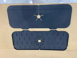 Hot Sale Silicone Faucet Sink Mat, Splash Guard Catcher Faucet Absorbent Mat Catching Splash Drying Mat for Kitchen Counter