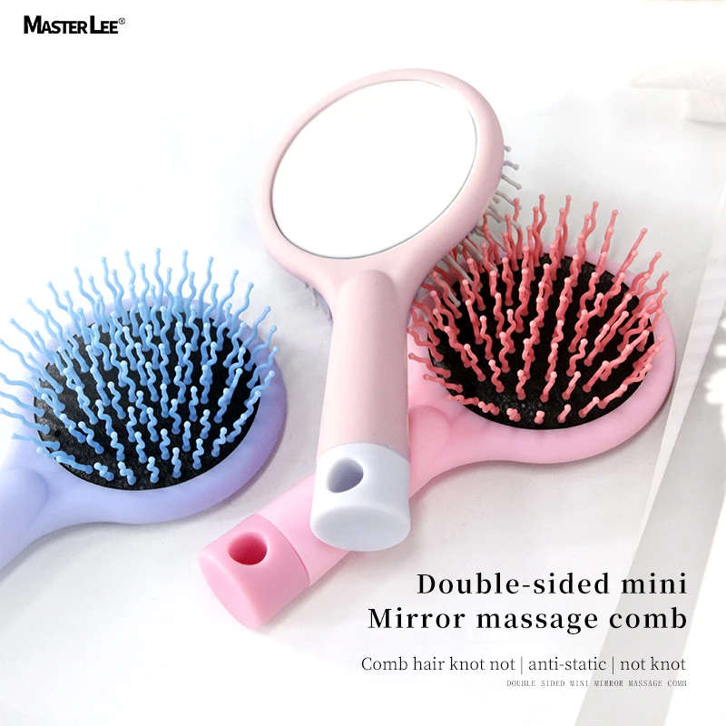 Custom logo Cartoon Adorable Cute airbag massage brush girl air cushion comb creative massage pocket mirror comb