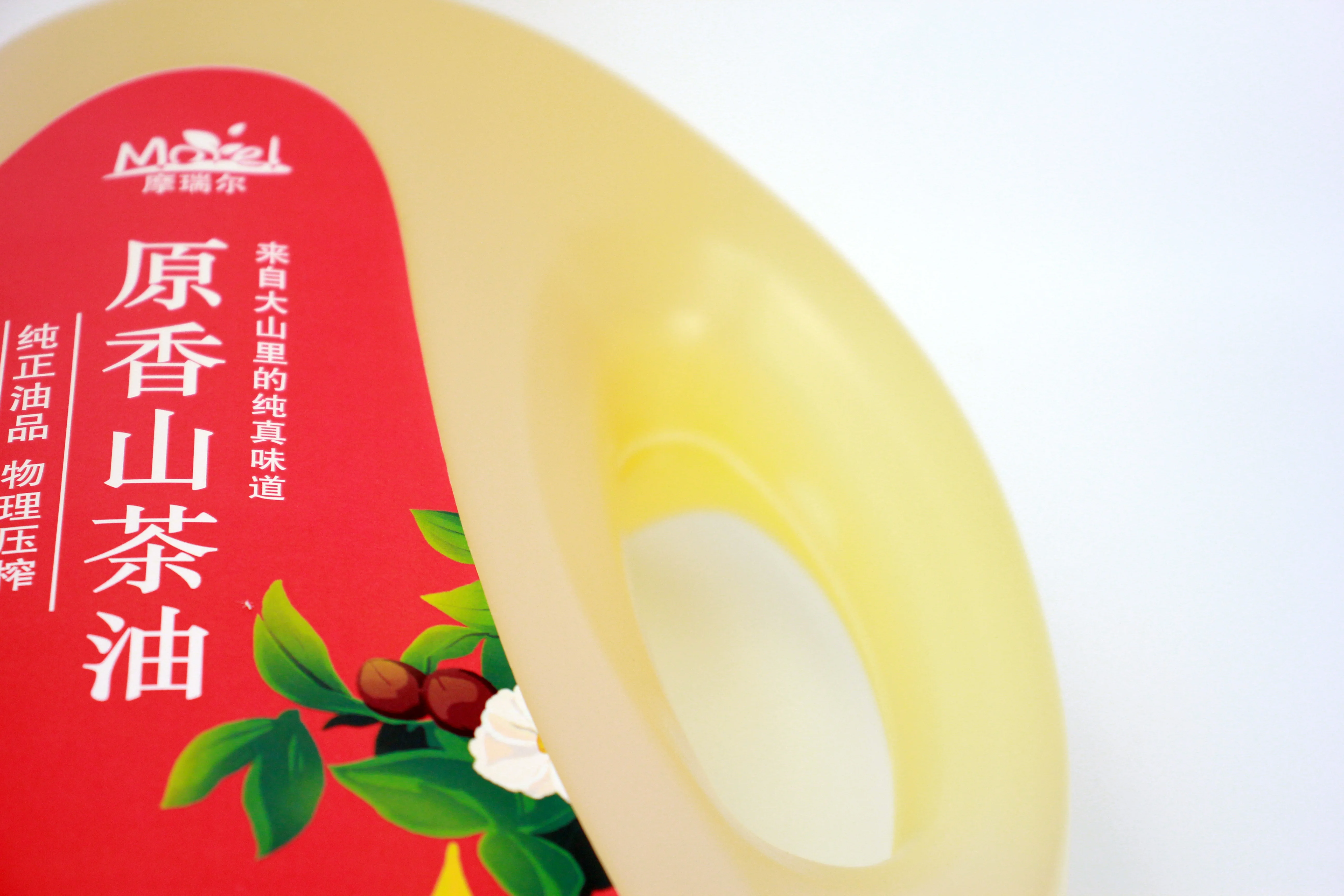 Wholesale Cold Pressed Pure Bottle Golden Glass Packaging Food Camellia Seed Oil