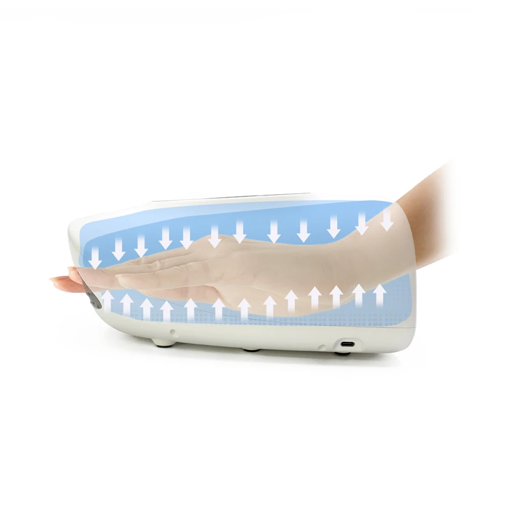 2024 New Cordless Air Compression Electric Hand And Wrist Massager Machine Heating Therapy Fingers Hands massager