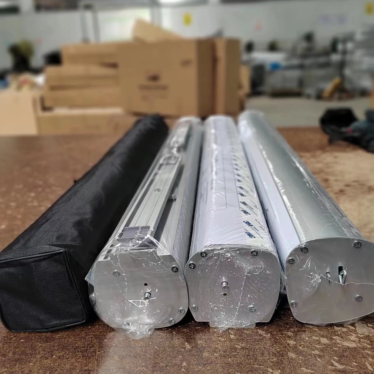 Exhibition Advertising Factory Supply 85*200cm Aluminum Roll up Display/ Pop Up/roll Media