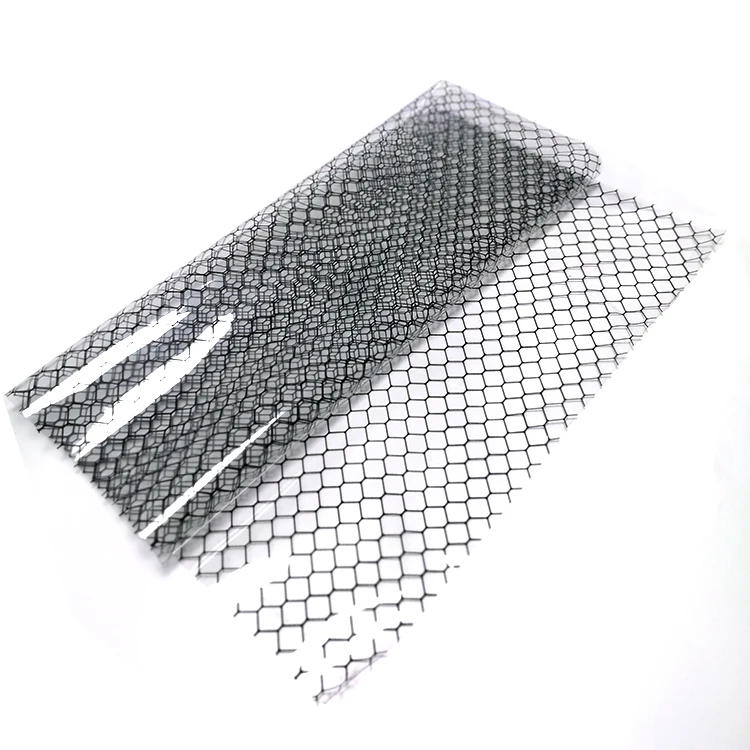 Black Carbon Grid Anti-static PVC Vinyl Honeycomb Curtain Cleanroom Industry Work ESD PVC Curtain
