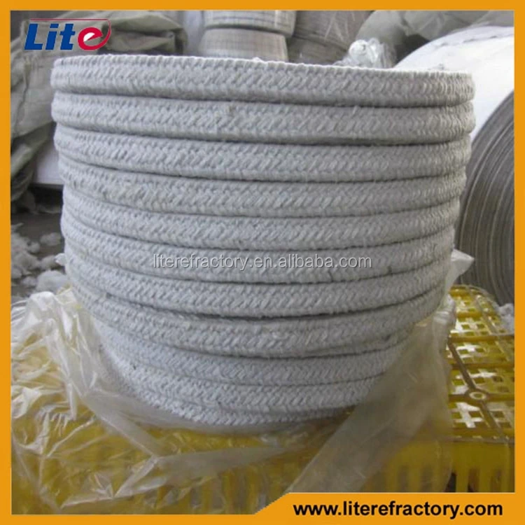 heat insulation materials manufacturers thermal sealing glass fiber strengthened ceramic fiber rope