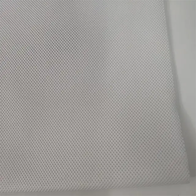 Stock Lot for Sports Shoes Air Mesh Fabric China Supplier Bird 3d Plaid Jiangsu Tricot 100% Polyester Lightweight Knitted 1-5mm