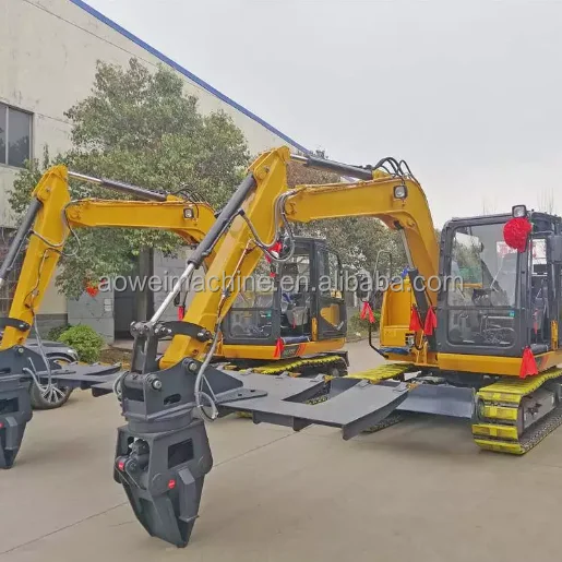 customized excavator wheel Sleeper changer replacement fixture machine Railway maintenance equipment high speed rail way