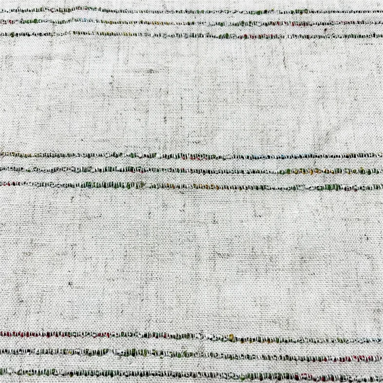hot sales luxury striped design flax fabric yarn dyed 30%linen 70%viscose for womens garments