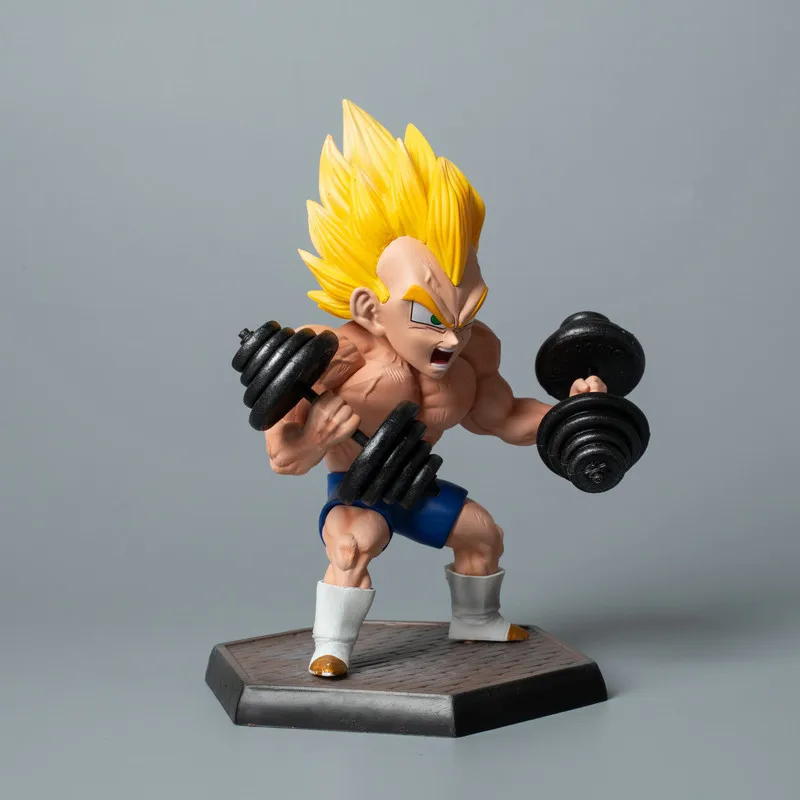 Collection 17cm anime GK DBZ super saiyan Vegeta Fitness action figure PVC model toy for gifts