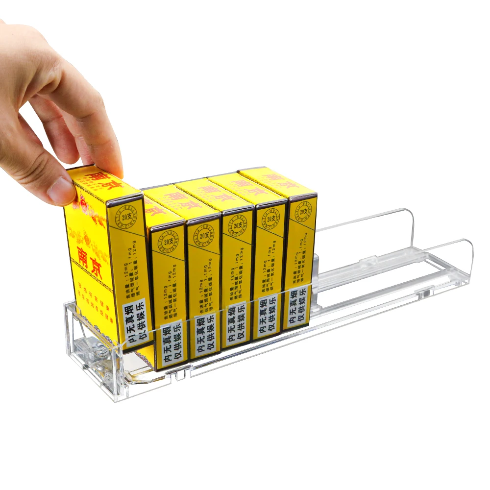 Factory Price Retail Supermarket Spring Loaded Tobacco Shelf Pusher System Divider Cigarette Pusher