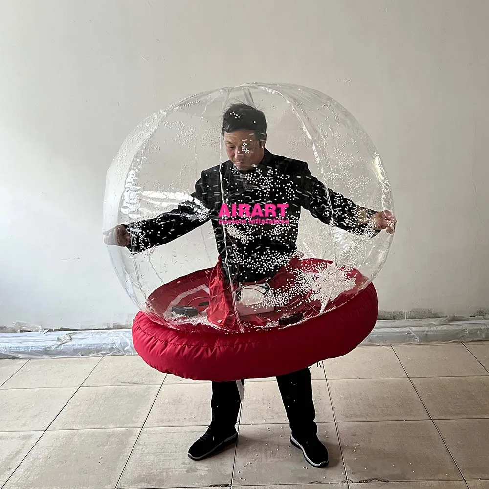 ytArtair Inflatable Factory Customize Inflatable PVC Ball Costume,Hot Sale Inflat Suit Costume,Christmas Inflate Snow Globe Suit