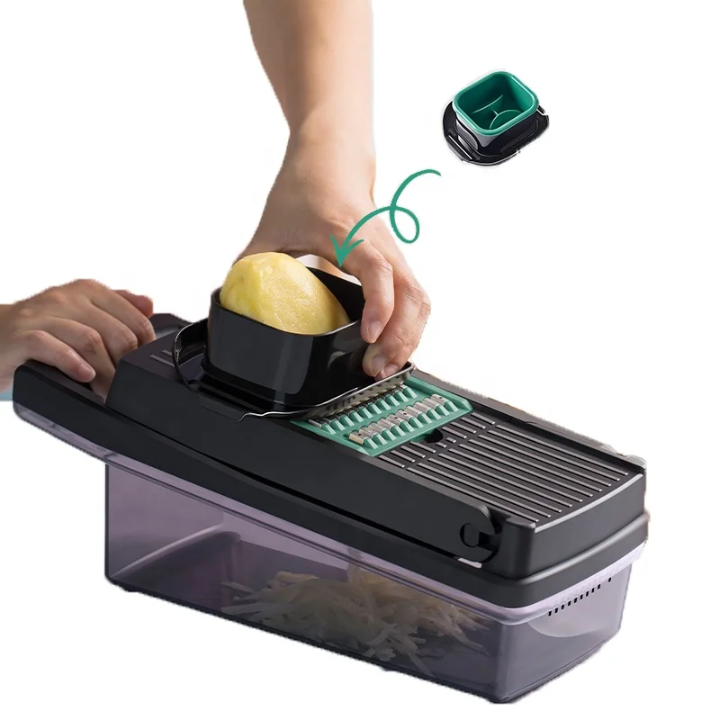 Оптовая Продажа с завода многоцелевой измельчитель 12 в 1 лука овощей 8 лезвиями