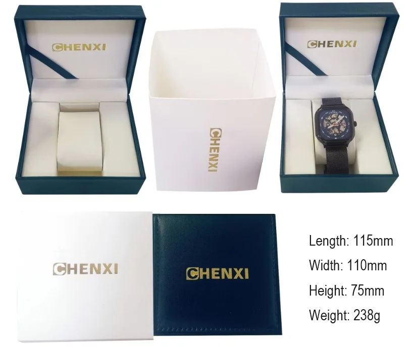 Custom Logo Luxury Packaging Watch Box, Battery, Accessories, Adjuster No Logo Boxs